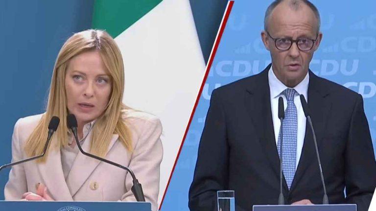 Energia, Meloni e Merz chiedono una corsia rapida all’Ue